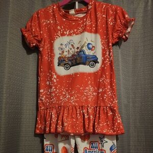 Festive Kids Matching Set - Red and White